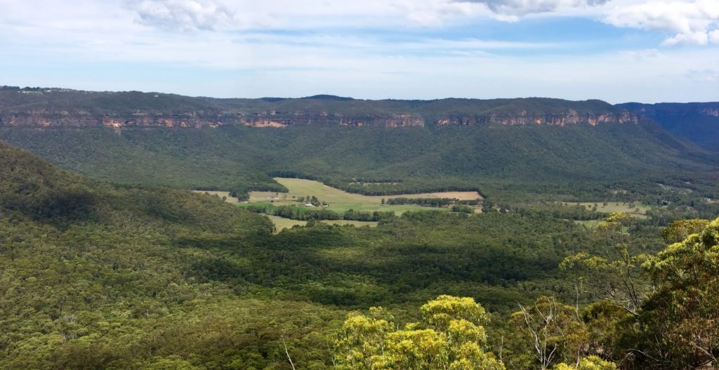 Down in the Megalong Valley is Bowtells suspension bridge